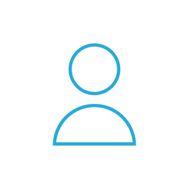 kullanıcı avatarı basit simge, vektör illüstrasyonu