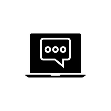 SMS & Metin Mesajlaşması ikon vektör çizimi