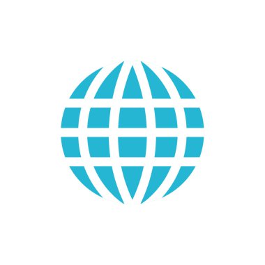 Küresel simge vektör illüstrasyonu