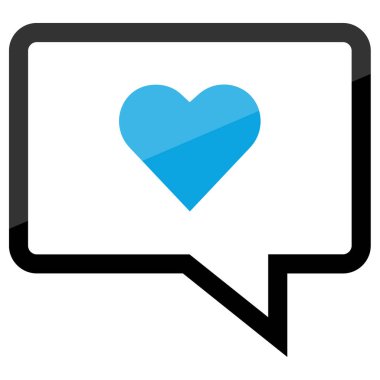 SMS & Metin Mesajlaşması ikon vektör çizimi