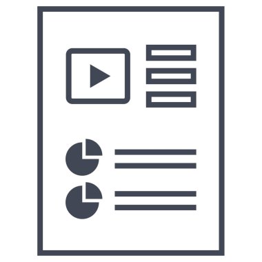 Analiz Simgesi Vektör Çizimi