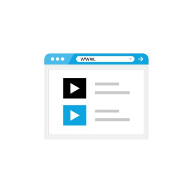 video oynatıcı simge vektör illüstrasyon tasarımı 