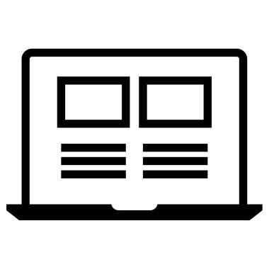 Web sitesi ve uygulama tasarımı, web tasarımı için beyaz arkaplanda izole edilmiş tarayıcı vektör simgesi 