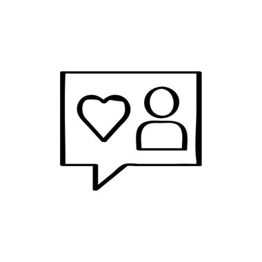 konuşma simge vektör çizim