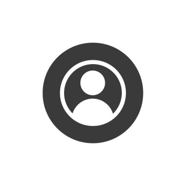 kullanıcı profili simgesi, vektör illüstrasyonu basit tasarım