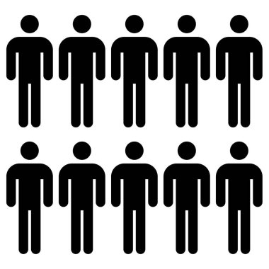 İnsan simgesi, vektör illüstrasyonu