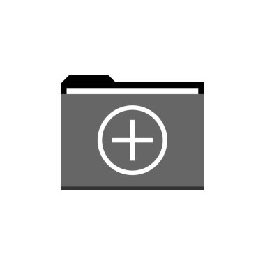 klasör arşivi. Web simgesi basit illüstrasyon     