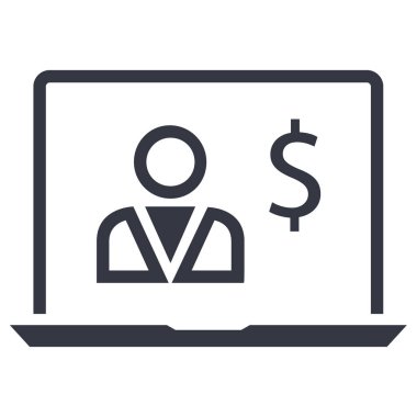 kullanıcı profili simgesi, vektör illüstrasyonu basit tasarım