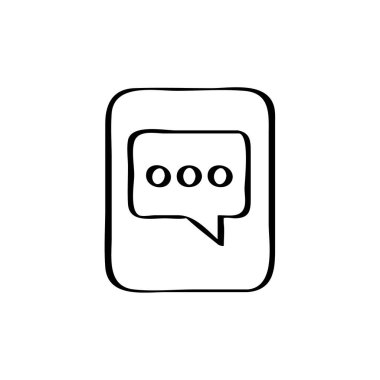 SMS & Metin Mesajlaşması ikon vektör çizimi