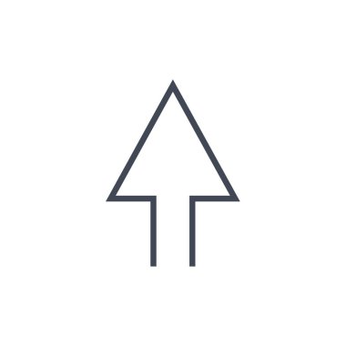 Basit ok simgesi vektör illüstrasyonu