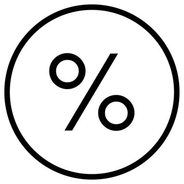 yüzde oranı vektör çizimi