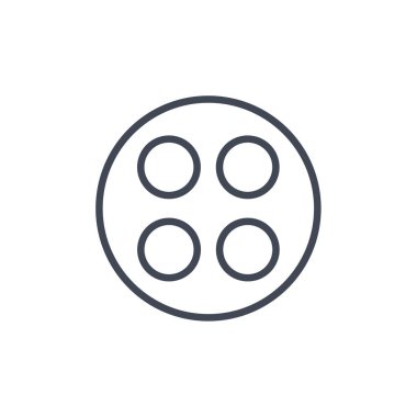 soyut noktalar çember logo tasarım vektörü 