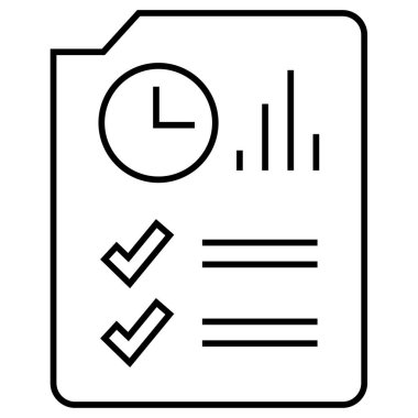 Rapor verin. Web simgesi basit illüstrasyon    