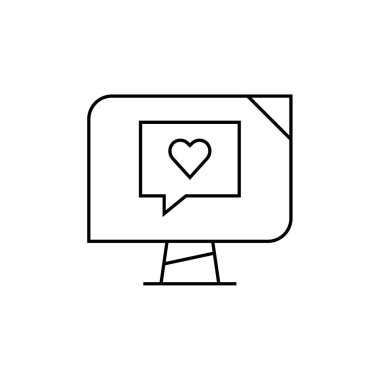 SMS & Metin Mesajlaşması ikon vektör çizimi