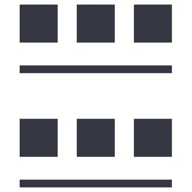 Beyaz arkaplanda menü simgesi izole edildi, vektör 