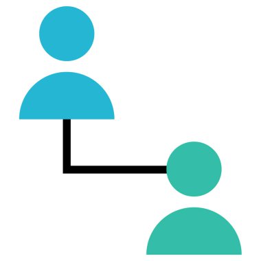 hiyerarşi düz vektör simgesi 