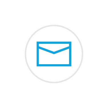 e- posta web simgesi, basit illüstrasyon