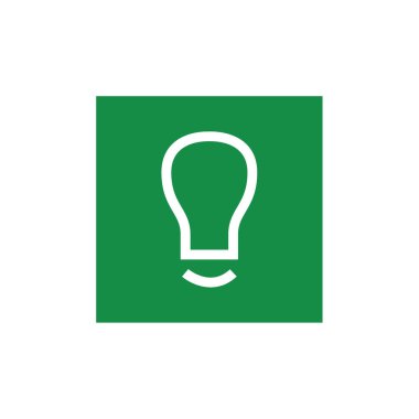 ampul simgesi, vektör illüstrasyonu 