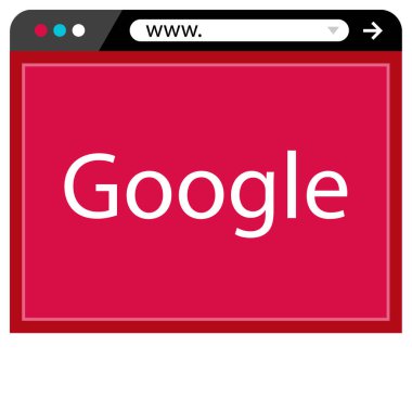 İnternet sitesi. Web simgesi basit illüstrasyon 