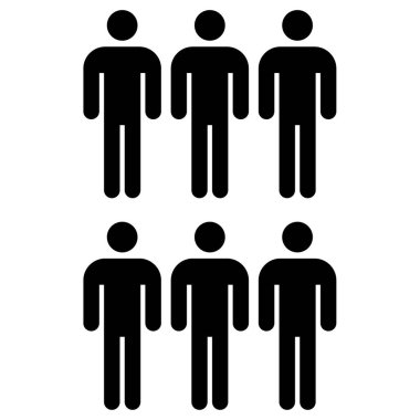 İnsan simgesi, vektör illüstrasyonu