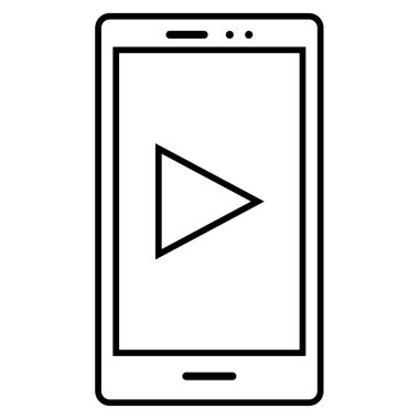 Smartphone teknoloji simge vektör illüstrasyon izole 