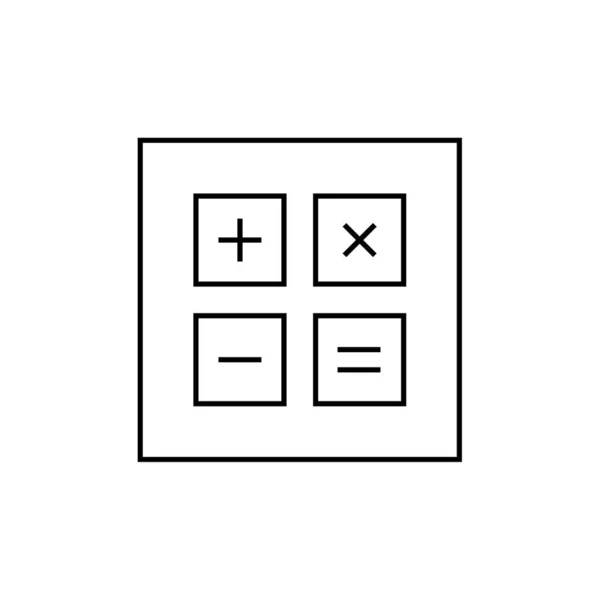 Icône Calculatrice Illustration Vectorielle — Image vectorielle