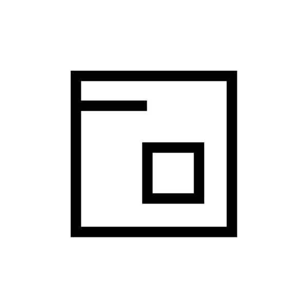 Значок Интерфейса Дизайна Белом Фоне — стоковый вектор