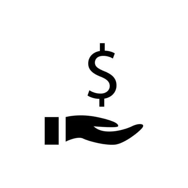 Icona Dollaro Illustrazione Vettoriale — Vettoriale Stock