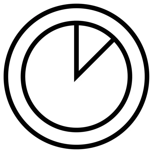 Ist Uhr Web Ikone Einfaches Design — Stockvektor