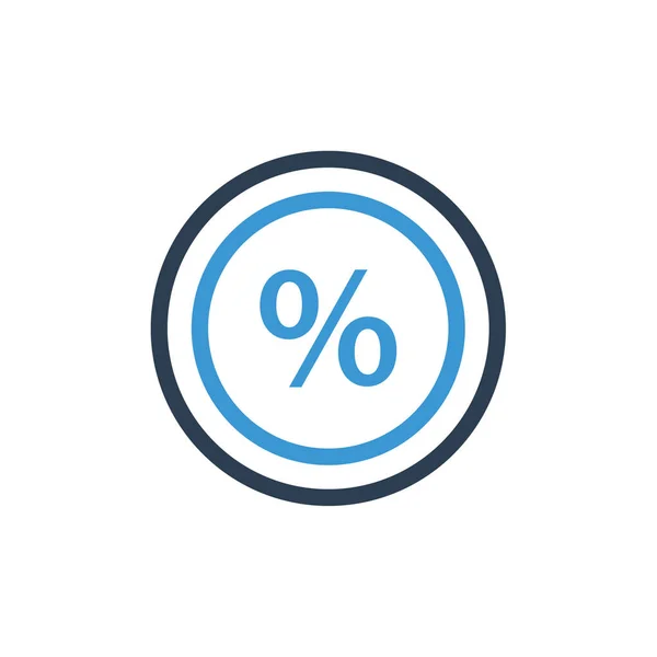 Prozentsymbol Verkauf Preisschild Symbol — Stockvektor