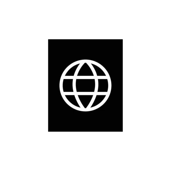 Modèle Icône Vectorielle Conception Logo Mondial — Image vectorielle