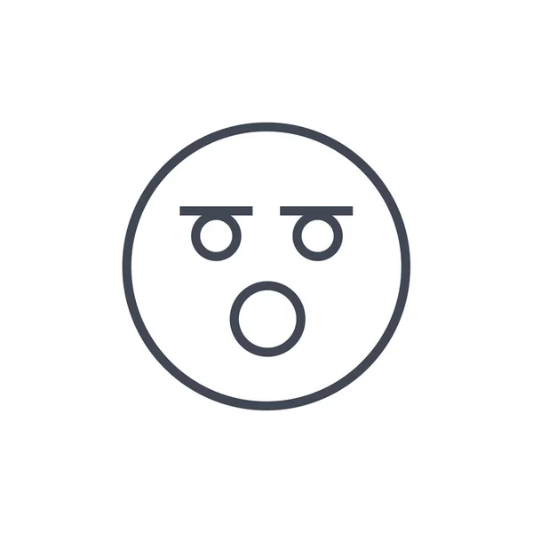 Emoji Icono Expresión Cara Símbolo Emoción Vector Ilustración — Archivo Imágenes Vectoriales
