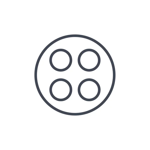Abstrakta Prickar Cirkel Logotyp Design Vektor — Stock vektor