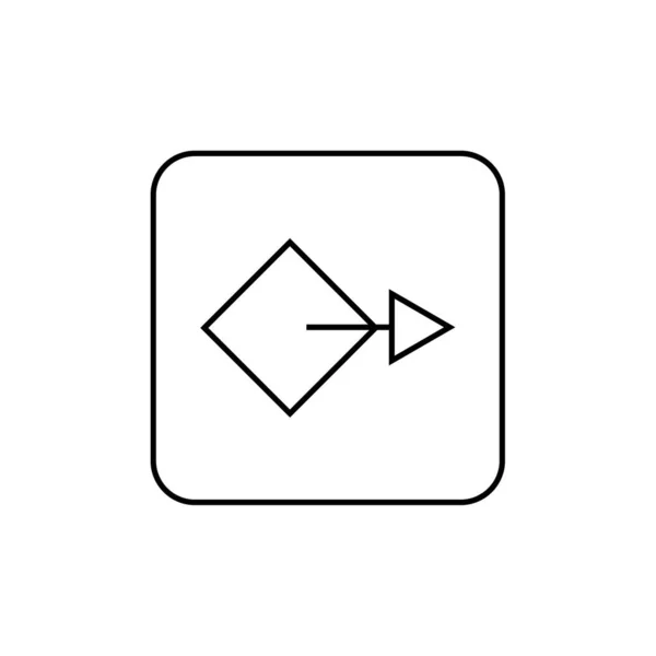 Arrow Icon Vector Isolated White Background Your Web Mobile App — Vetor de Stock