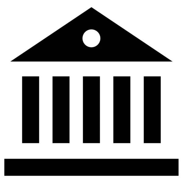 Піктограма Банку Векторна Ілюстрація — стоковий вектор