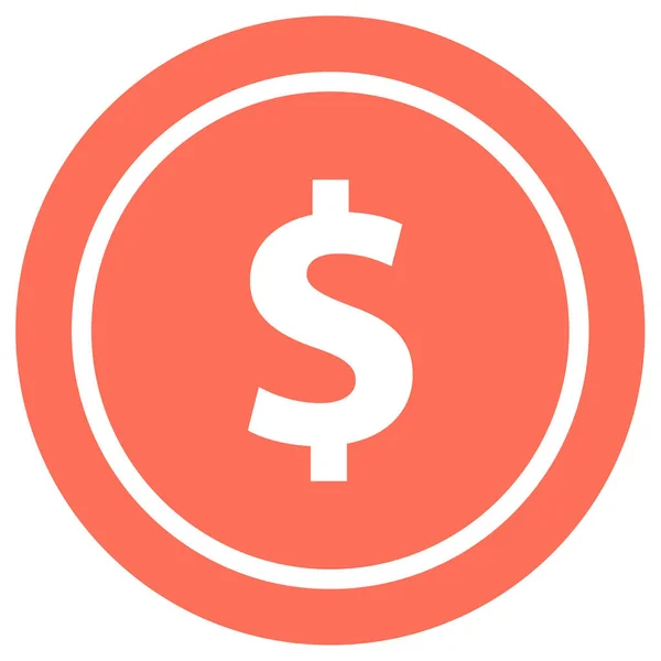 Eua Dólar Ícone Logotipo Web Sinal Ilustração — Vetor de Stock