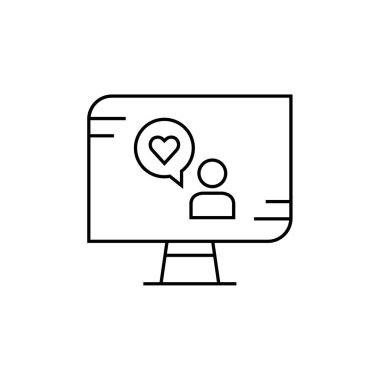 SMS & Metin Mesajlaşması ikon vektör çizimi