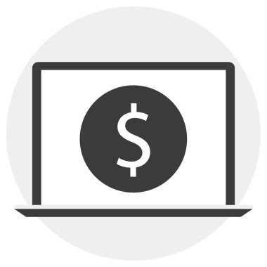 çevrimiçi bankacılık vektör simgesi 