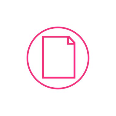 Basit klasör Belge simgesi çizimi. 