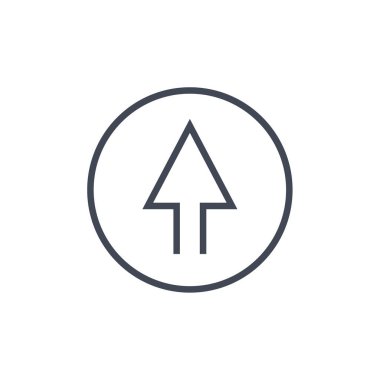 ok simgesi vektör illüstrasyonu   