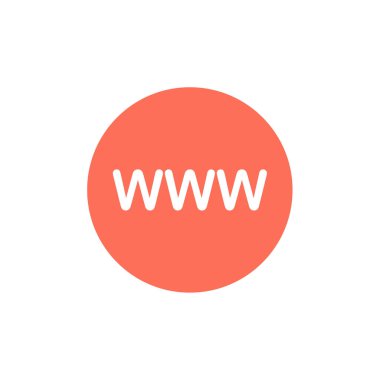 İnternet www Web çevrimiçi simge tasarım vektörü        