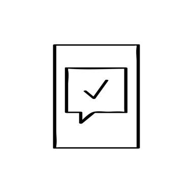 SMS & Metin Mesajlaşması ikon vektör çizimi