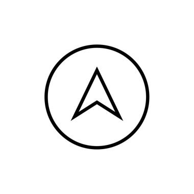 GPS ve konum simgesi vektör çizimi   