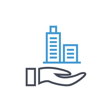 Modern gökdelenlerin vektör illüstrasyonu    