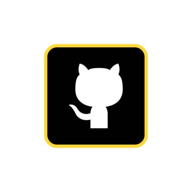 github sosyal medya logo vektör illüstrasyonu 