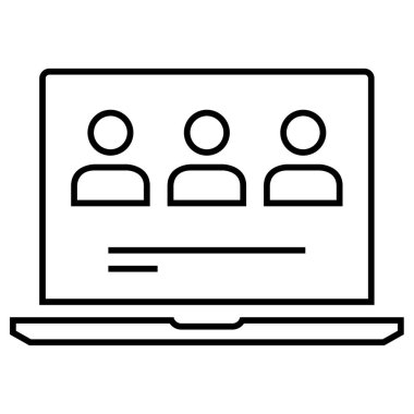 Online eğitim. Basit resimleme