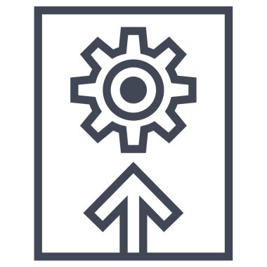 İnternet üzerinden iş ayarlama seçenekleri. simge vektör illüstrasyonu 