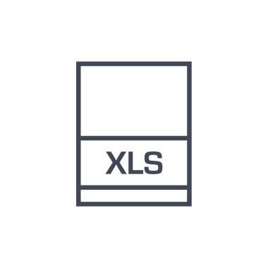 xls dosya biçimi simgesi, vektör illüstrasyonu basit tasarım