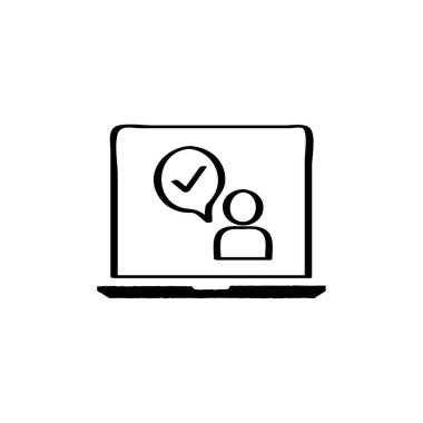 SMS & Metin Mesajlaşması ikon vektör çizimi