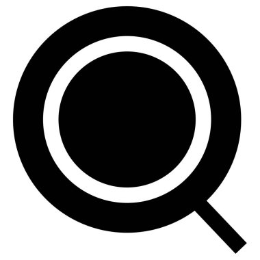 büyütme cam vektör simgesi 